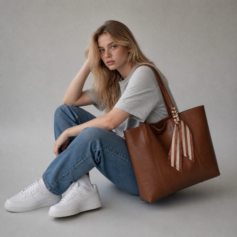 Grand sac de cours — Olympe porté
