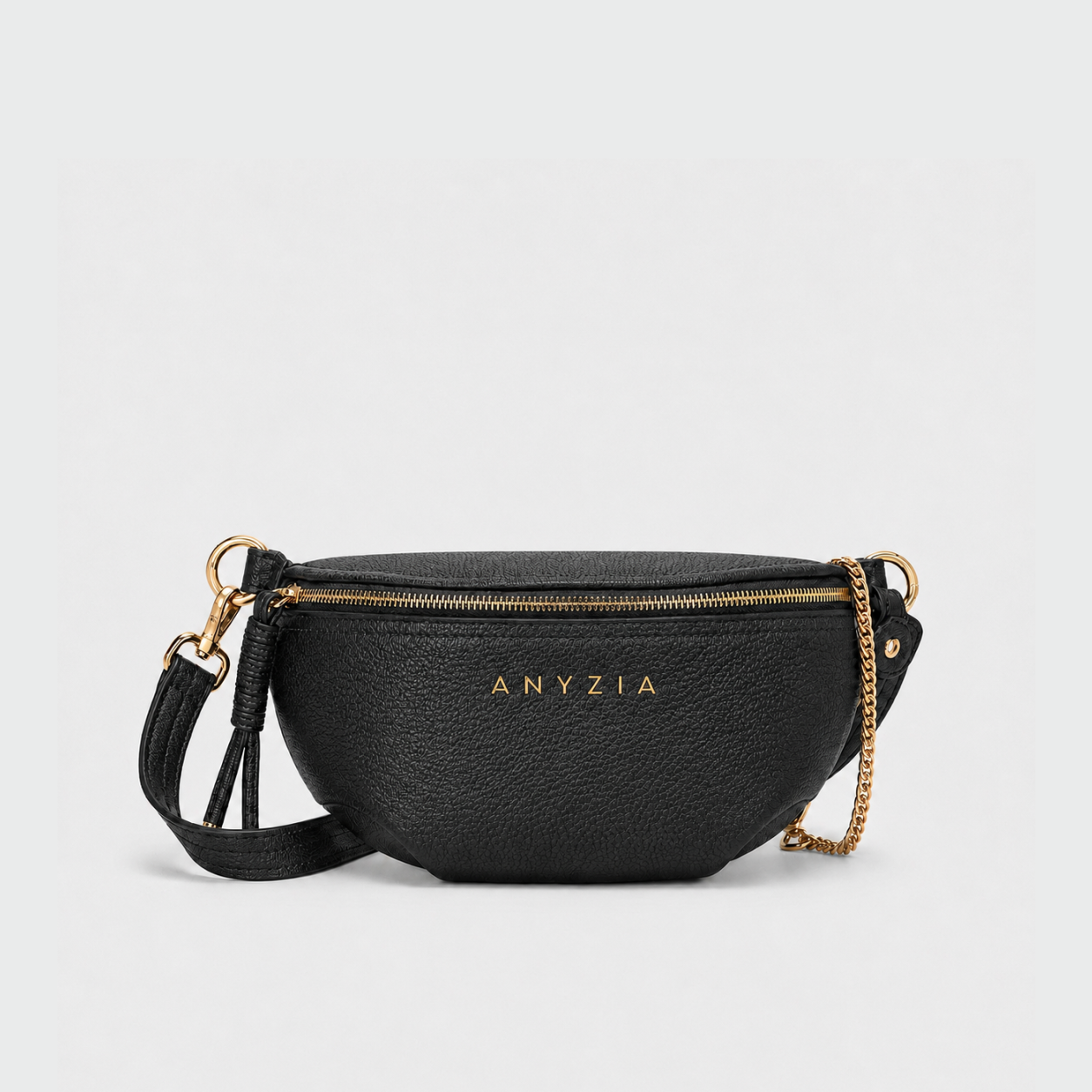 Sac banane femme tendance noir — Colombe