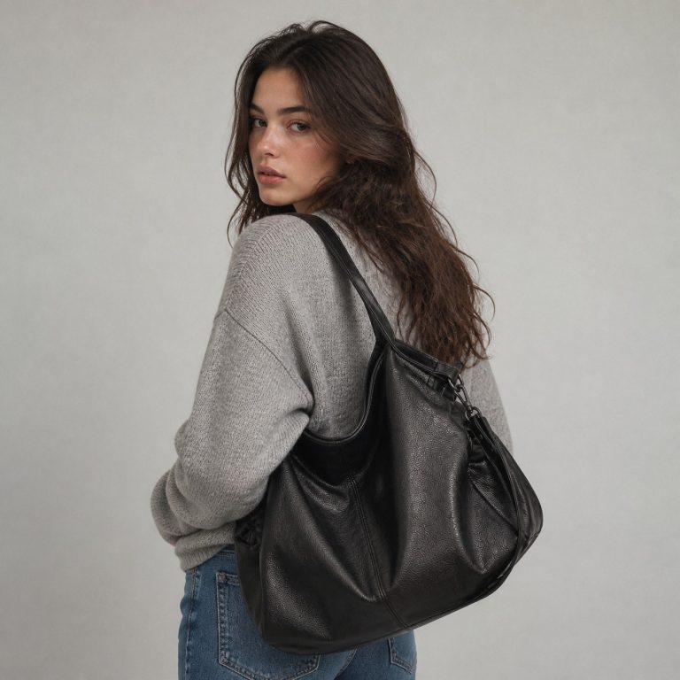 Sac hobo femme — Albane porté