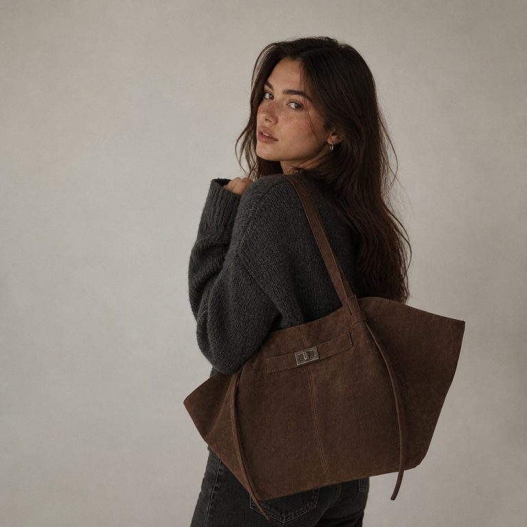 Sac shopping femme — Capucine porté
