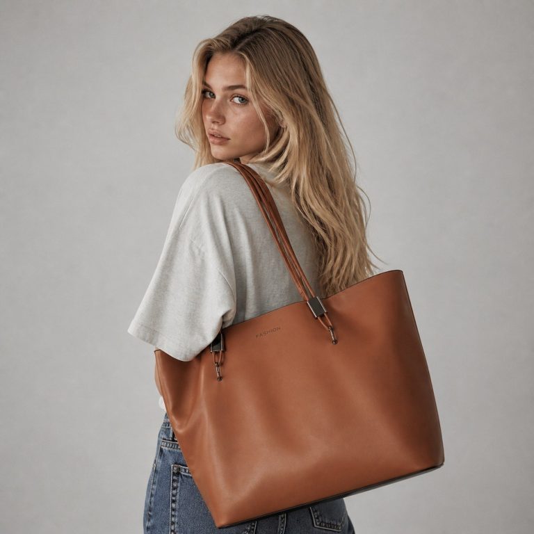Sac de cours tendance — Blanche porté