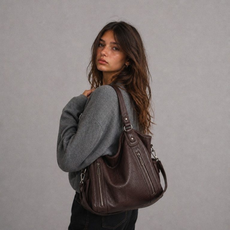 Sac en bandoulière — Apolline porté
