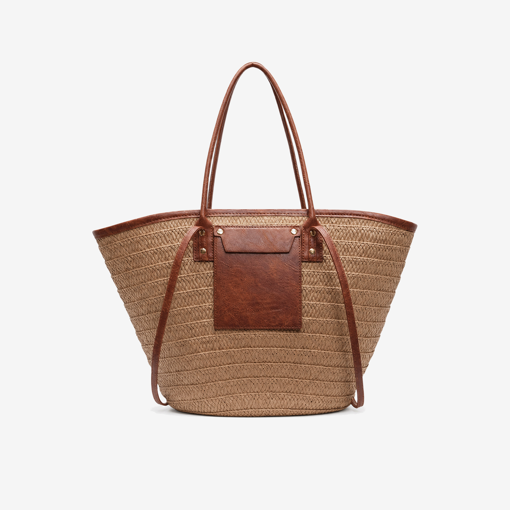 Sac en paille Cléa — Fauve