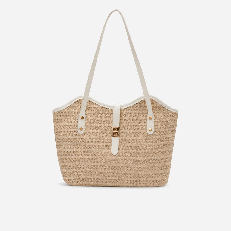 Panier de plage en paille — Léonor