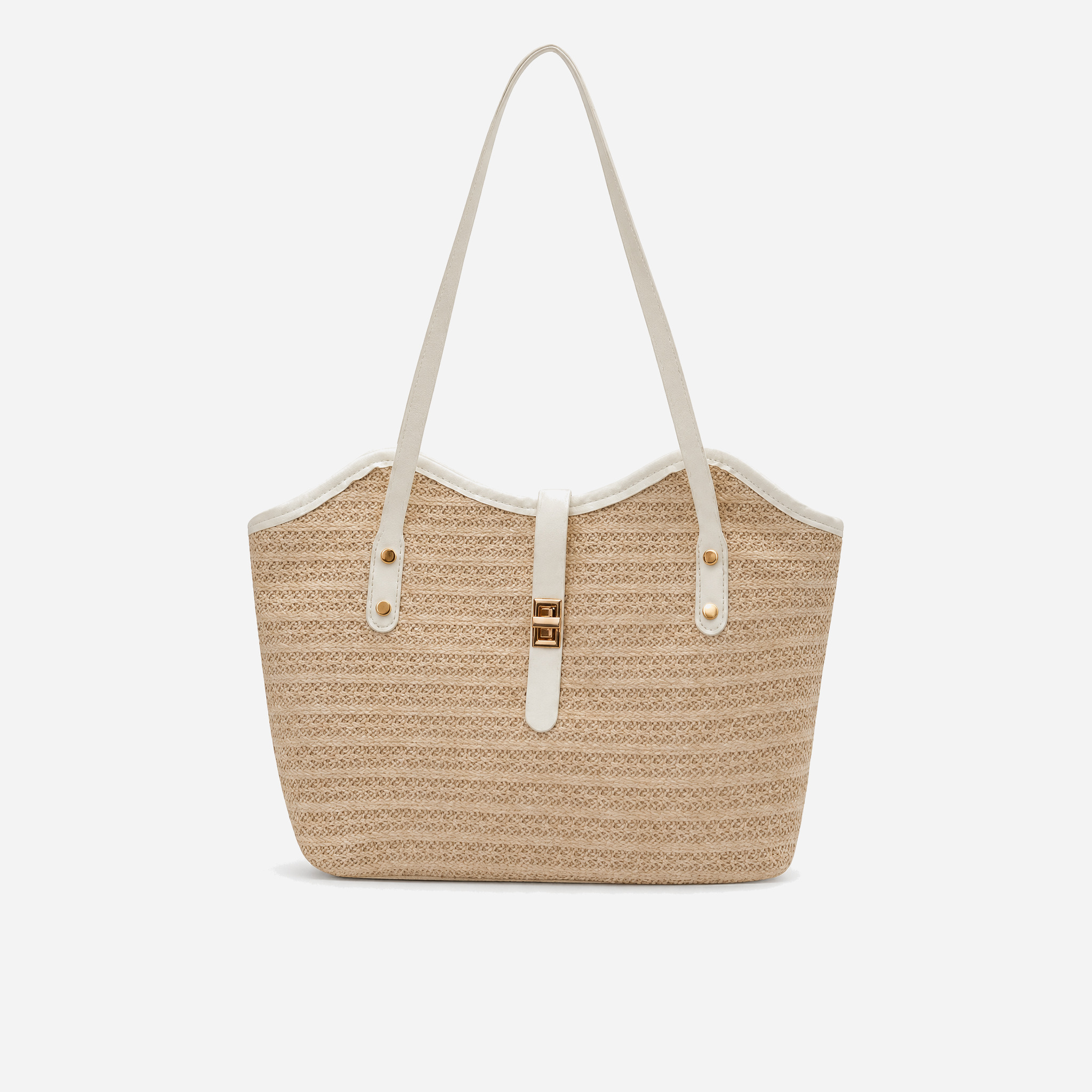 Sac en paille Léonor — Beige