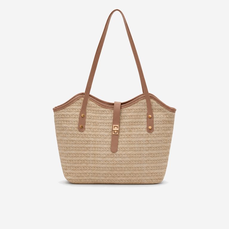 Sac en paille élégant — Léonor
