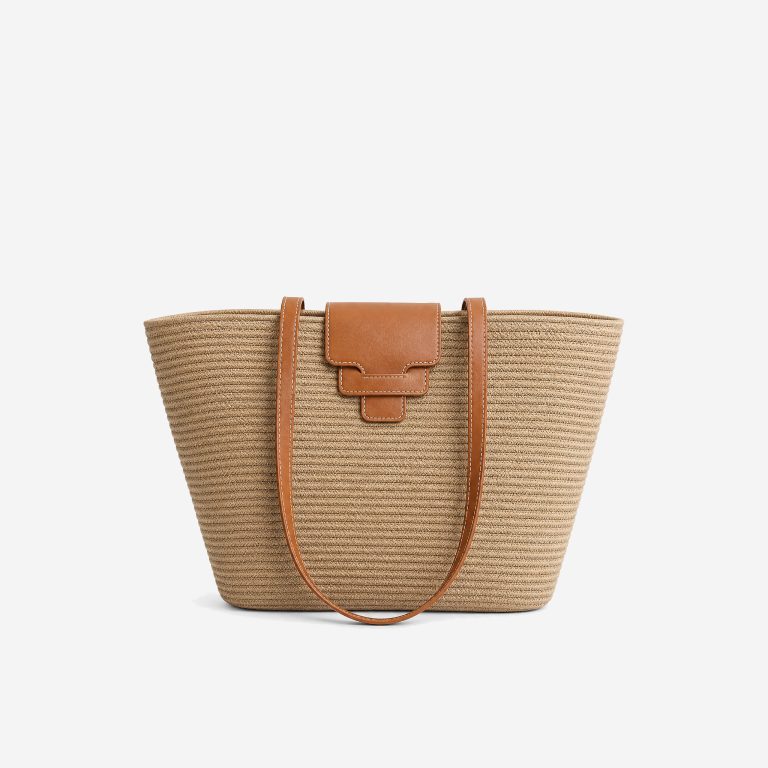 Sac en paille doublé — Sarah