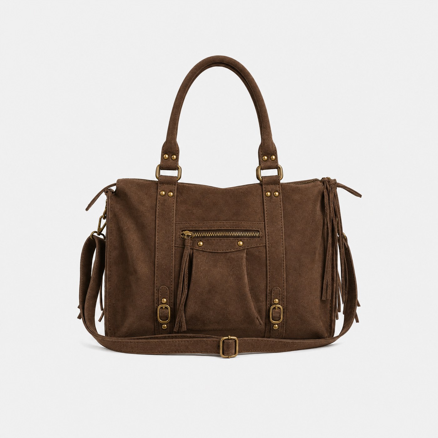 Grand sac bandoulière — Marion — coloris marron